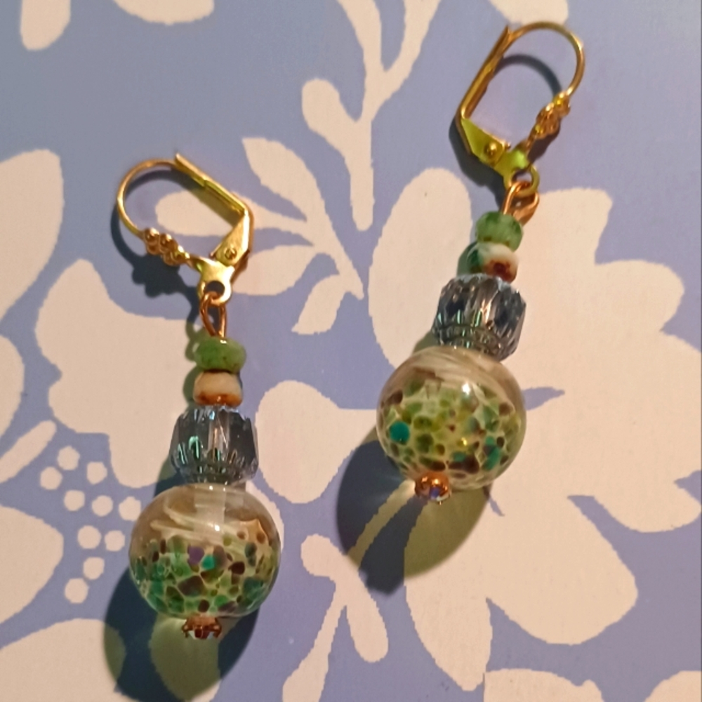 Art glass earrings
